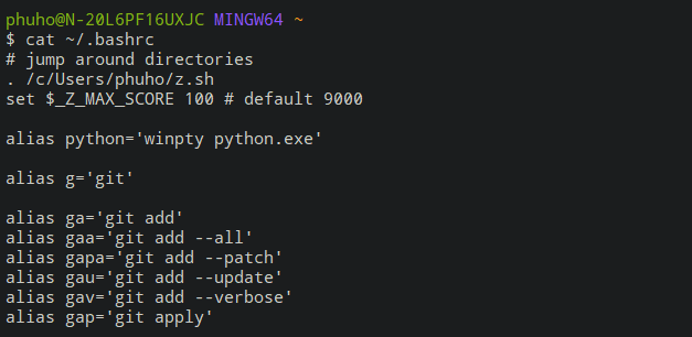 General settings General settings